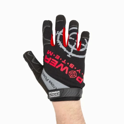 Рукавички для фітнесу Power System Cross Power PS-2860 Black/Red S (PS-2860_S_Black-red)