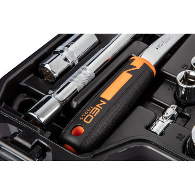 Набір інструментів Neo Tools 82шт, 1/2&quot;, 1/4&quot;, CrV, eco кейс (10-058)