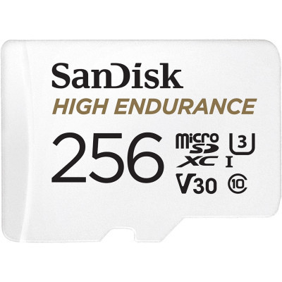 Карта пам&#039;яті SanDisk 256GB microSD class 10 UHS-I U3 V30 High Endurance (SDSQQNR-256G-GN6IA)