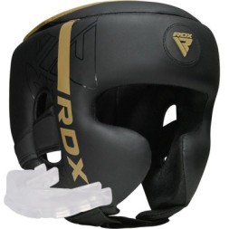Боксерський шолом RDX F6 Kara Matte Golden S (HGR-F6MGL-S)
