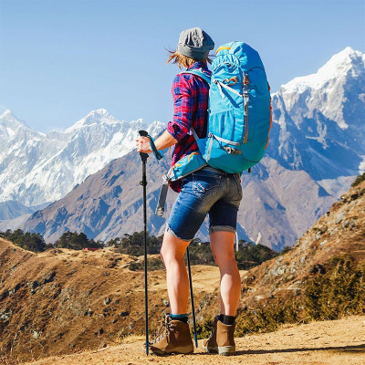 Трекінгові палиці Naturehike ST07 NH18D010-Z 115-135 см блакитна 1 шт (6927595748510)