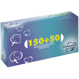 Серветки косметичні Ніжний дотик 2 шари 200 шт. (4820183971180)