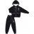 Спортивний костюм дитячий A-Yugi з капюшоном (7050-158G-black)