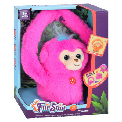 Інтерактивна іграшка Bambi Мавпа Рожева (MP 2304 pink)
