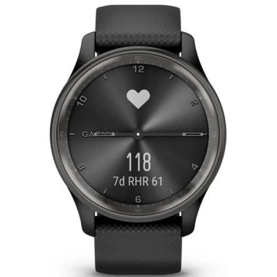 Смарт-годинник Garmin vivomove Trend, Black, Silicone, GPS (010-02665-00)