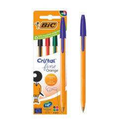 Ручка масляна Bic Оранж, асорті, 4 шт (bc516337)