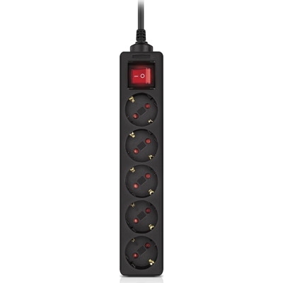 Мережевий фільтр живлення REAL-EL RS-PROTECT M 10m, black (EL122300037)