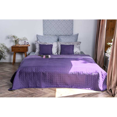Покривало Руно двостороннє декоративне Velour Violet 220х240 см (330.55_Violet)