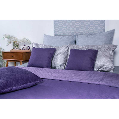 Покривало Руно двостороннє декоративне Velour Violet 220х240 см (330.55_Violet)