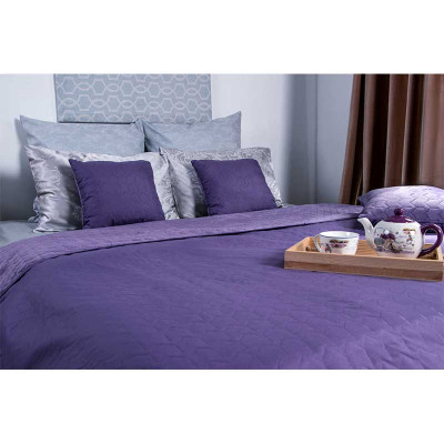 Покривало Руно двостороннє декоративне Velour Violet 220х240 см (330.55_Violet)