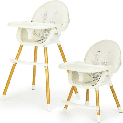 Стілець для годування Ecotoys 2 в 1 SMART Beige (HA-004 BEIGE)