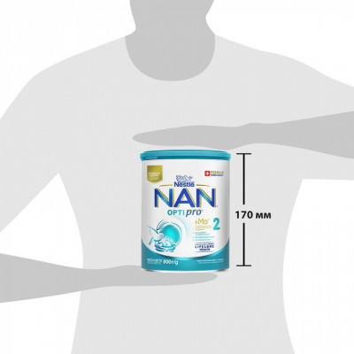 Дитяча суміш Nestle NAN 2 Optipro 2&#039;FL від 6 міс. 800 г (7613032477530)