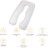 Подушка MirSon для вагітних і відпочинку Eco Line №8033 U-подібна White-Creamy (2200006185086)