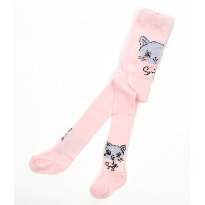 Колготки дитячі UCS Socks з котиком (M0C0301-2457-6-12G-pink)