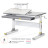 Парта Mealux Vancouver Multicolor з полицею S50 (BD-620 W/G MC + S50 WG)