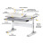 Парта Mealux Vancouver Multicolor з полицею S50 (BD-620 W/G MC + S50 WG)
