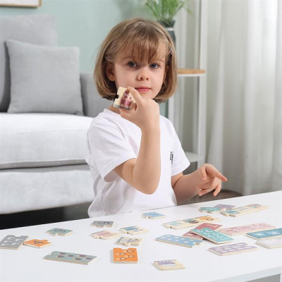 Пазл Viga Toys дерев&#039;яний PolarB Числа і звірята (44071)