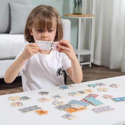 Пазл Viga Toys дерев&#039;яний PolarB Числа і звірята (44071)