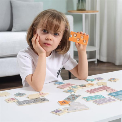 Пазл Viga Toys дерев&#039;яний PolarB Числа і звірята (44071)