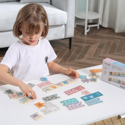 Пазл Viga Toys дерев&#039;яний PolarB Числа і звірята (44071)
