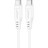 Дата кабель USB-C to USB-C 1.2m 3A TPE C3-03 White Acefast (6974316280859)
