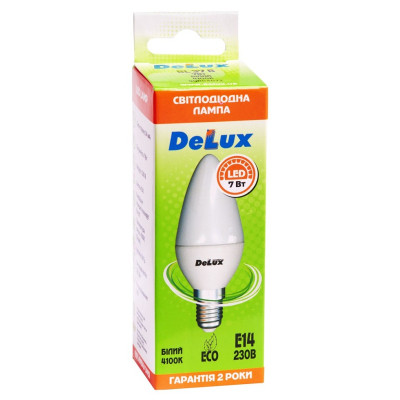Лампочка Delux BL37B 7Вт 4100K 220В E14 (90020555)