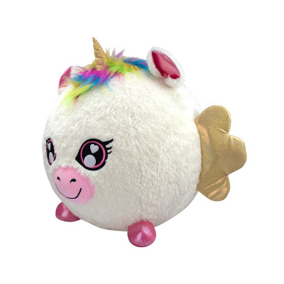 М&#039;яка іграшка Biggies серії Little Fantasy W1 - Білий єдиноріг (надувна іграшка, насос) (BIG002-UN)