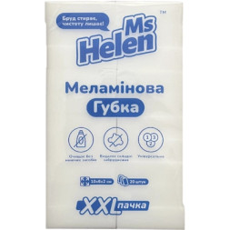 Губка для прибирання Ms Helen Меламінова Біла 10х6х2 см 20 шт. (4820281850103)
