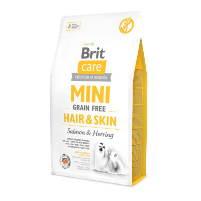 Сухий корм для собак Brit Care GF Mini Hair &amp; Skin 2 кг (8595602520220)