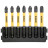 Набір біт DeWALT в касеті для Tough Case, FlexTorq, L=57 мм, Рz1-2шт, Рz2-3шт, Рz3-2шт. (DT70822)