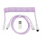Дата кабель USB-C + USB A to USB-C 1.36m Coiled Aviator purple Keychron (CAB17_KEYCHRON)