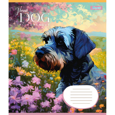 Зошит 1 вересня Floral dog А5 24 аркушів лінія (767027)