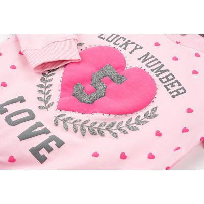 Спортивний костюм дитячий Breeze із серцем (9347-140G-pink)