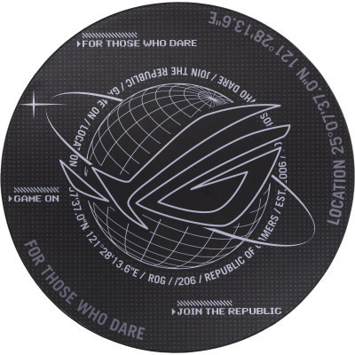 Килимок під крісло ASUS ROG Cosmic Mat Black (90GC01E0-BGW000)