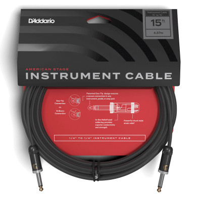 Інструментальний кабель D&#039;Addario American Stage 4.5m (PW-AMSG-15)