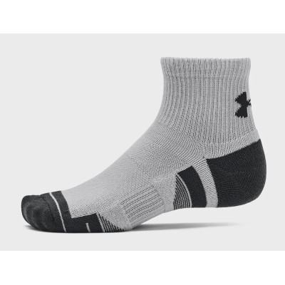 Шкарпетки Under Armour 1379510-011 Performance Tech 3 пари Qtr сірий LG (196884003012)