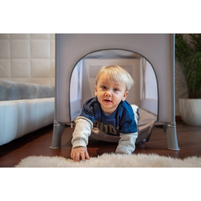 Дитячий манеж Espiro SIMPLE 07 LIGHT GRAY (5906724206290)