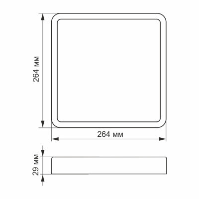 Світильник Videx 24W 5000K Black (VL-DLSS-245B)