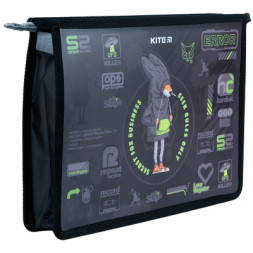 Папка на блискавці Kite A4+ на блискавці Fox Rules (K24-428-2)