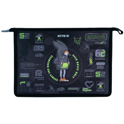 Папка на блискавці Kite A4+ на блискавці Fox Rules (K24-428-2)