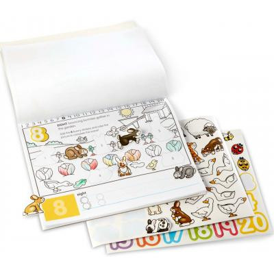 Набір для творчості Melissa&amp;Doug Альбом розмальовок / наліпок Цифри (MD8566)