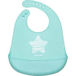 Слинявчик Canpol babies Pastel силіконовий з кишенькою блакитний (74/024_blu)