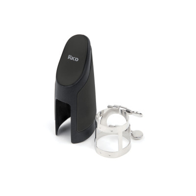 Лігатура для саксофонів D&#039;Addario Rico Ligature &amp; Cap For Alto Sax Nickel-Plated (RAS1N)