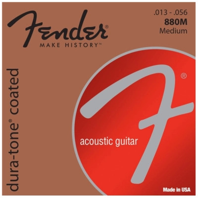 Струни для гітари Fender 80/20 Dura-Tone 13-56 Coated Acoustic Guitar Strings (236922)