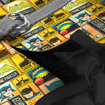 Шлея для собак WAUDOG Clothes з QR паспортом &quot;Бетмен вінтаж&quot; XS3 (1003-4004)