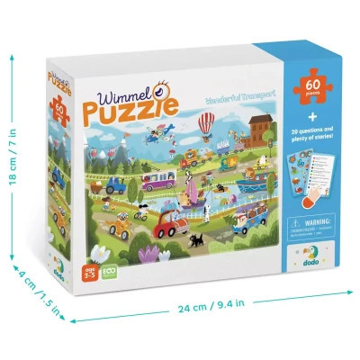 Пазл DoDo Віммельпазл Диво-транспорт, 60 елементів (300561)