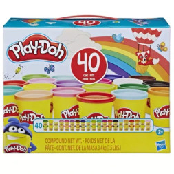 Набір для творчості Hasbro Play-Doh Набір пластиліну з 40 баночок (E9413)