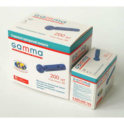 Ланцети Gamma 200 шт. (7640162324656)