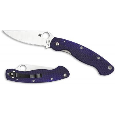Ніж Spyderco Military, S110V, синий (C36GPDBL)
