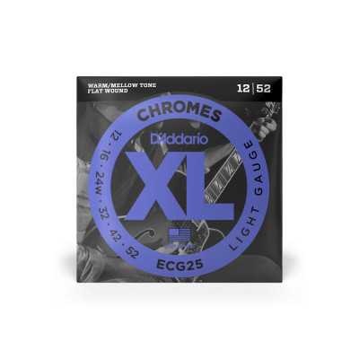 Струни для гітари D&#039;Addario XL Chromes Light (12-52) (ECG25)